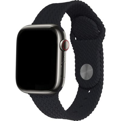 imoshion Siliconen geweven bandje voor de Apple Watch 38/40/41/42 mm - Zwart imoshion Siliconen geweven bandje voor de Apple Watch 38/40/41/42 mm - Zwart