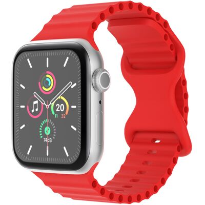 imoshion Athletic siliconenbandje voor de Apple Watch 38/40/41/42 mm - Rood imoshion Athletic siliconenbandje voor de Apple Watch 38/40/41/42 mm - Rood
