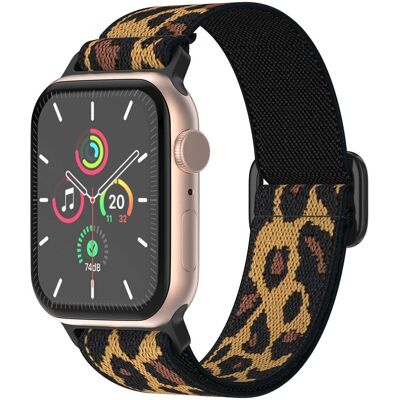 imoshion Elastisch nylon bandje voor de Apple Watch 38/40/41/42 mm - Leopard imoshion Elastisch nylon bandje voor de Apple Watch 38/40/41/42 mm - Leopard