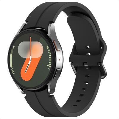imoshion Siliconen bandje voor de Samsung Galaxy Watch 4 / 5 / 6 / 7 / FE (20 mm) - Zwart imoshion Siliconen bandje voor de Samsung Galaxy Watch 4 / 5 / 6 / 7 / FE (20 mm) - Zwart
