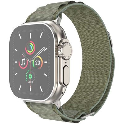 imoshion Nylon Alpine bandje voor de Apple Watch 38/40/41/42 mm - Olive Green imoshion Nylon Alpine bandje voor de Apple Watch 38/40/41/42 mm - Olive Green