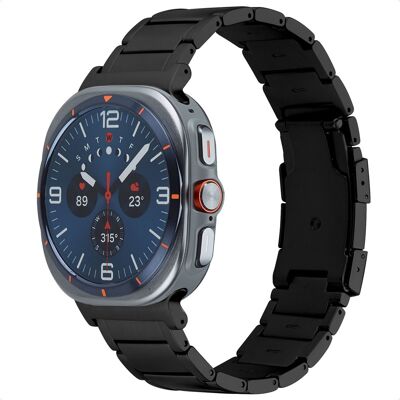 Accezz Mat Titanium bandje voor de Samsung Galaxy Watch Ultra (2024/2025) - Zwart Accezz Mat Titanium bandje voor de Samsung Galaxy Watch Ultra (2024/2025) - Zwart