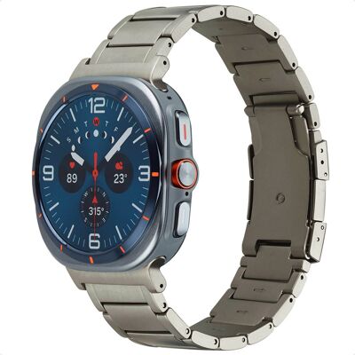 Accezz Mat Titanium bandje voor de Samsung Galaxy Watch Ultra (2024/2025) - Titanium Accezz Mat Titanium bandje voor de Samsung Galaxy Watch Ultra (2024/2025) - Titanium