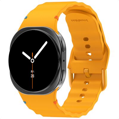 imoshion Wave Siliconenband voor de Samsung Galaxy Watch 9 (40/44mm) / Watch 8 (40/44mm) / Classic (46mm) - Geel imoshion Wave Siliconenband voor de Samsung Galaxy Watch 9 (40/44mm) / Watch 8 (40/44mm) / Classic (46mm) - Geel