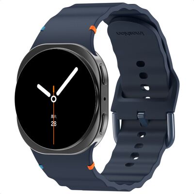 imoshion Wave Siliconenband voor de Samsung Galaxy Watch 9 (40/44mm) / Watch 8 (40/44mm) / Classic (46mm) - Donkerblauw imoshion Wave Siliconenband voor de Samsung Galaxy Watch 9 (40/44mm) / Watch 8 (40/44mm) / Classic (46mm) - Donkerblauw
