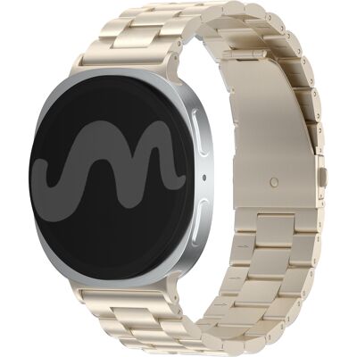 imoshion Stalen bandje voor de Samsung Galaxy Watch 9 (40/44mm) / Watch 8 (40/44mm) / Classic (46mm) - Sterrenlicht imoshion Stalen bandje voor de Samsung Galaxy Watch 9 (40/44mm) / Watch 8 (40/44mm) / Classic (46mm) - Sterrenlicht
