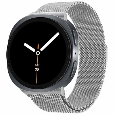 imoshion Milanees magnetisch bandje voor de Samsung Galaxy Watch 9 (40/44mm) / Watch 8 (40/44mm) / Classic (46mm) - Zilver imoshion Milanees magnetisch bandje voor de Samsung Galaxy Watch 9 (40/44mm) / Watch 8 (40/44mm) / Classic (46mm) - Zilver