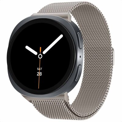 imoshion Milanees magnetisch bandje voor de Samsung Galaxy Watch 9 (40/44mm) / Watch 8 (40/44mm) / Classic (46mm) - Sterrenlicht imoshion Milanees magnetisch bandje voor de Samsung Galaxy Watch 9 (40/44mm) / Watch 8 (40/44mm) / Classic (46mm) - Sterrenlicht