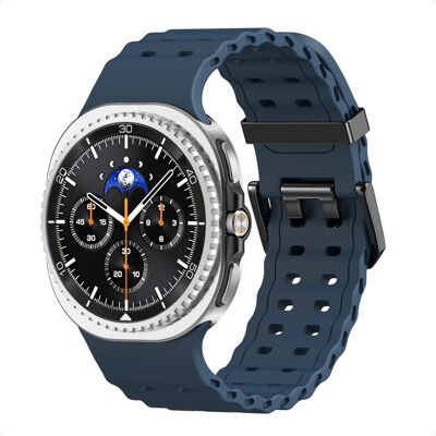 imoshion Ocean Siliconenband voor de Samsung Galaxy Watch 9 (40/44mm) / Watch 8 (40/44mm) / Classic (46mm) - Donkerblauw imoshion Ocean Siliconenband voor de Samsung Galaxy Watch 9 (40/44mm) / Watch 8 (40/44mm) / Classic (46mm) - Donkerblauw