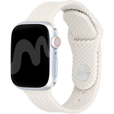 imoshion Siliconen geweven bandje voor de Apple Watch 38/40/41/42 mm - Sterrenlicht imoshion Siliconen geweven bandje voor de Apple Watch 38/40/41/42 mm - Sterrenlicht