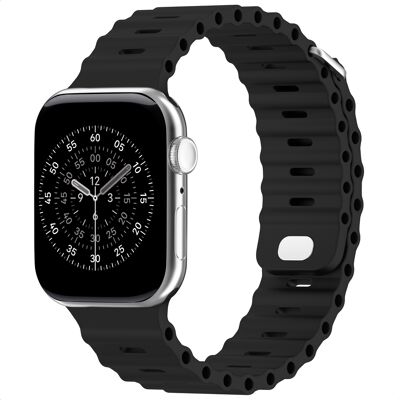 Accezz Ocean bandje voor de Apple Watch 38/40/41/42 mm - Zwart Accezz Ocean bandje voor de Apple Watch 38/40/41/42 mm - Zwart