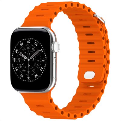Accezz Ocean bandje voor de Apple Watch 38/40/41/42 mm - Oranje Accezz Ocean bandje voor de Apple Watch 38/40/41/42 mm - Oranje