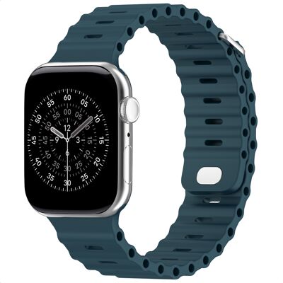 Accezz Ocean bandje voor de Apple Watch 38/40/41/42 mm - Abyss Blue Accezz Ocean bandje voor de Apple Watch 38/40/41/42 mm - Abyss Blue