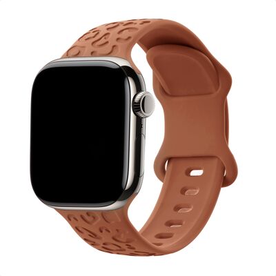 imoshion Siliconen bandje Panterprint voor de Apple Watch 38/40/41/42 mm - Bruin imoshion Siliconen bandje Panterprint voor de Apple Watch 38/40/41/42 mm - Bruin