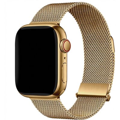 imoshion Milanees magnetisch bandje voor de Apple Watch 44/45/46/49 mm - Goud imoshion Milanees magnetisch bandje voor de Apple Watch 44/45/46/49 mm - Goud