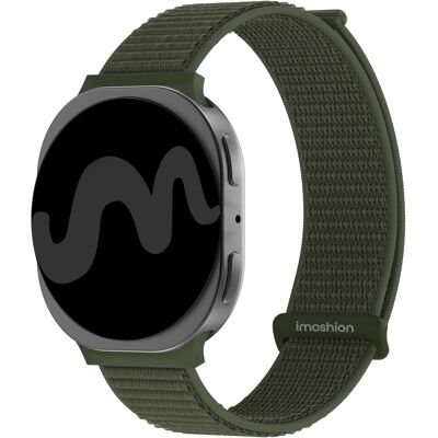 imoshion Nylon bandje voor de Samsung Galaxy Watch 9 (40/44mm) / Watch 8 (40/44mm) / Classic (46mm) - Army Green imoshion Nylon bandje voor de Samsung Galaxy Watch 9 (40/44mm) / Watch 8 (40/44mm) / Classic (46mm) - Army Green