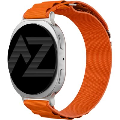 Accezz Nylon Alpine bandje voor de Samsung Galaxy Watch 9 (40/44mm) / Watch 8 (40/44mm) / Classic (46mm) - Oranje Accezz Nylon Alpine bandje voor de Samsung Galaxy Watch 9 (40/44mm) / Watch 8 (40/44mm) / Classic (46mm) - Oranje