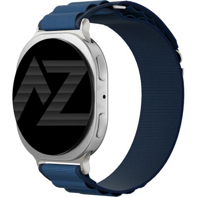 Accezz Nylon Alpine bandje voor de Samsung Galaxy Watch 9 (40/44mm) / Watch 8 (40/44mm) / Classic (46mm) - Dark Blue Accezz Nylon Alpine bandje voor de Samsung Galaxy Watch 9 (40/44mm) / Watch 8 (40/44mm) / Classic (46mm) - Dark Blue