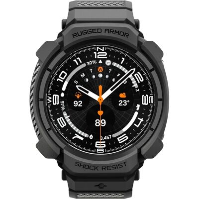 Spigen Rugged Armor™ Pro case voor de Samsung Galaxy Watch Ultra 2 (47 mm) - Matte Black Spigen Rugged Armor™ Pro case voor de Samsung Galaxy Watch Ultra 2 (47 mm) - Matte Black