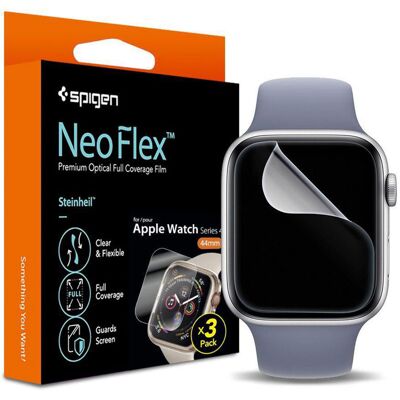 Spigen Neo Flex Optical Film Screenprotector (3 pack) voor de Apple Watch Series 4-9 / SE - 40/41 mm Spigen Neo Flex Optical Film Screenprotector (3 pack) voor de Apple Watch Series 4-9 / SE - 40/41 mm
