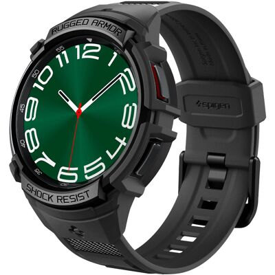 Spigen Rugged Armor™ Pro case voor de Samsung Galaxy Watch 6 Classic - 47 mm - Zwart Spigen Rugged Armor™ Pro case voor de Samsung Galaxy Watch 6 Classic - 47 mm - Zwart