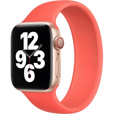 Siliconen solobandje voor de Apple Watch 44/45/46/49 mm - Maat 11 - Pink Citrus Siliconen solobandje voor de Apple Watch 44/45/46/49 mm - Maat 11 - Pink Citrus