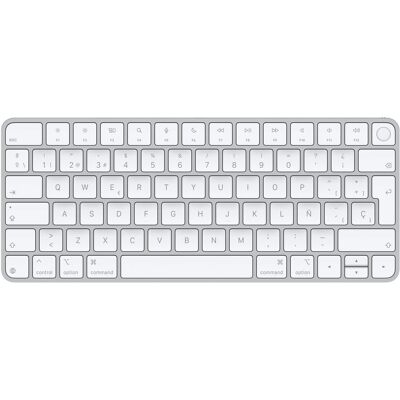 Apple Magic Keyboard met Touch ID - Draadloos toetsenbord - QWERTY / ESP - Lightning - Wit Apple Magic Keyboard met Touch ID - Draadloos toetsenbord - QWERTY / ESP - Lightning - Wit