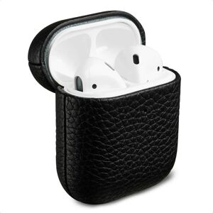 Accezz Echt Leren Case voor de Apple Airpods 1 / 2 - Zwart Accezz Echt Leren Case voor de Apple Airpods 1 / 2 - Zwart