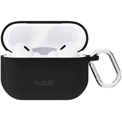Holdit Solid Silicone Case voor de Apple AirPods Pro / Pro 2 - Zwart Holdit Solid Silicone Case voor de Apple AirPods Pro / Pro 2 - Zwart