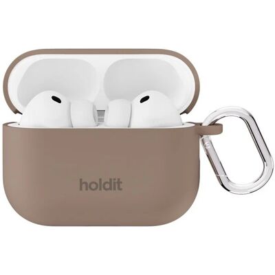 Holdit Solid Silicone Case voor de Apple AirPods Pro 3 - Mocha Brown Holdit Solid Silicone Case voor de Apple AirPods Pro 3 - Mocha Brown