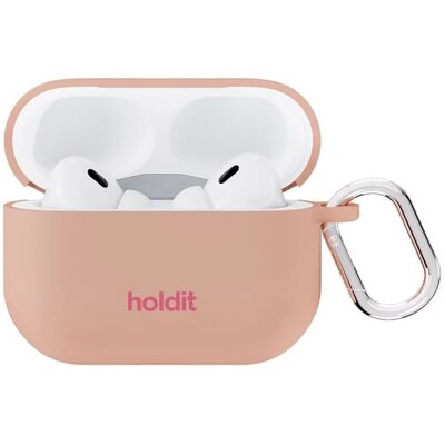 Holdit Solid Silicone Case voor de Apple AirPods Pro / Pro 2 - Bare Pink Holdit Solid Silicone Case voor de Apple AirPods Pro / Pro 2 - Bare Pink