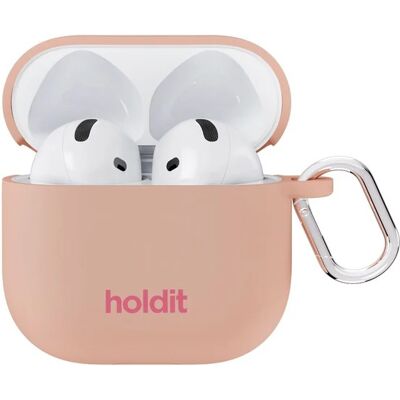 Holdit Solid Silicone Case voor de Apple AirPods 5 / 4 - Bare Pink Holdit Solid Silicone Case voor de Apple AirPods 5 / 4 - Bare Pink