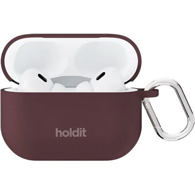 Holdit Solid Silicone Case voor de Apple AirPods Pro / Pro 2 - Bordeaux Holdit Solid Silicone Case voor de Apple AirPods Pro / Pro 2 - Bordeaux