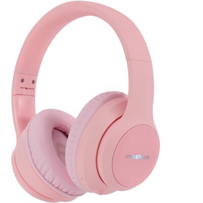 imoshion Draadloze Kinderkoptelefoon LED Light - Decibelbegrenzer - Met AUX kabel - Roze imoshion Draadloze Kinderkoptelefoon LED Light - Decibelbegrenzer - Met AUX kabel - Roze