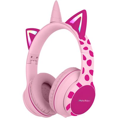 imoshion Draadloze Kinderkoptelefoon Unicorn LED Light - Decibelbegrenzer - Met AUX kabel - Pink / Hot Pink imoshion Draadloze Kinderkoptelefoon Unicorn LED Light - Decibelbegrenzer - Met AUX kabel - Pink / Hot Pink