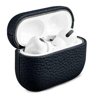 Accezz Echt Leren Case voor de Apple AirPods Pro 2 - Donkerblauw Accezz Echt Leren Case voor de Apple AirPods Pro 2 - Donkerblauw