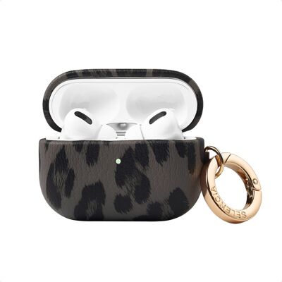 Selencia Sabi Case met panterprint voor de Apple Airpods Pro / Pro 2 - Midnight Black Selencia Sabi Case met panterprint voor de Apple Airpods Pro / Pro 2 - Midnight Black