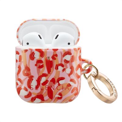Selencia Vivid Case voor de Apple Airpods 1 / 2 - Wild Spots Lipstick Selencia Vivid Case voor de Apple Airpods 1 / 2 - Wild Spots Lipstick