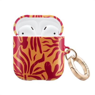 Selencia Vivid Case voor de Apple Airpods 1 / 2 - Tropical Vibes Apricot Selencia Vivid Case voor de Apple Airpods 1 / 2 - Tropical Vibes Apricot