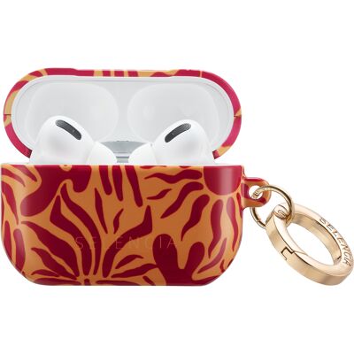 Selencia Vivid Case voor de Apple Airpods Pro - Tropical Vibes Apricot Selencia Vivid Case voor de Apple Airpods Pro - Tropical Vibes Apricot