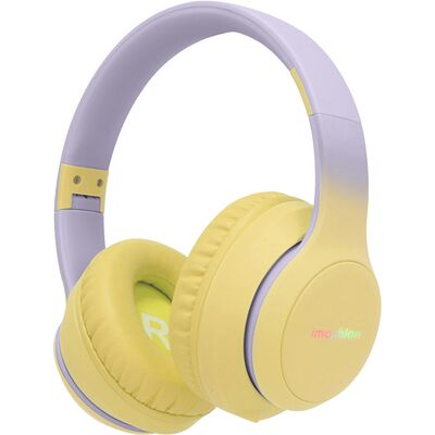imoshion Draadloze Kinderkoptelefoon LED Light - Decibelbegrenzer - Met AUX kabel - Lavender Lilac / Yellow imoshion Draadloze Kinderkoptelefoon LED Light - Decibelbegrenzer - Met AUX kabel - Lavender Lilac / Yellow