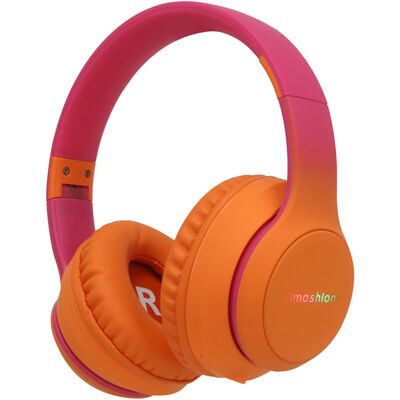 imoshion Draadloze Kinderkoptelefoon LED Light - Decibelbegrenzer - Met AUX kabel - Hot Pink / Apricot Orange Crush imoshion Draadloze Kinderkoptelefoon LED Light - Decibelbegrenzer - Met AUX kabel - Hot Pink / Apricot Orange Crush