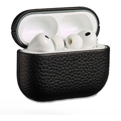 Accezz Echt Leren Case voor de Apple Airpods Pro 3 - Zwart Accezz Echt Leren Case voor de Apple Airpods Pro 3 - Zwart