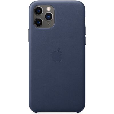 Leather Backcover voor de Apple iPhone 11 Pro - Midnight Blue Leather Backcover voor de Apple iPhone 11 Pro - Midnight Blue