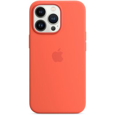 Silicone Backcover MagSafe voor de Apple iPhone 13 Pro - Nectarine Silicone Backcover MagSafe voor de Apple iPhone 13 Pro - Nectarine