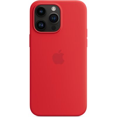 Silicone Backcover MagSafe voor de Apple iPhone 14 Pro Max - Rood Silicone Backcover MagSafe voor de Apple iPhone 14 Pro Max - Rood