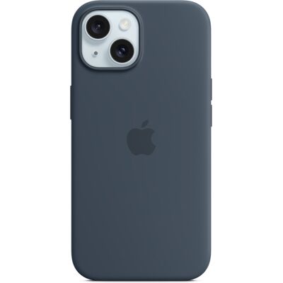 Silicone Backcover MagSafe voor de Apple iPhone 15 - Storm Blue Silicone Backcover MagSafe voor de Apple iPhone 15 - Storm Blue