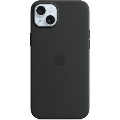 Silicone Backcover MagSafe voor de Apple iPhone 15 Plus - Black Silicone Backcover MagSafe voor de Apple iPhone 15 Plus - Black
