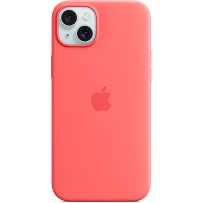 Silicone Backcover MagSafe voor de Apple iPhone 15 Plus - Guava Silicone Backcover MagSafe voor de Apple iPhone 15 Plus - Guava