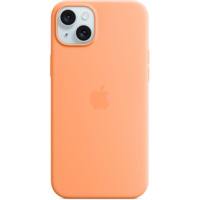 Silicone Backcover MagSafe voor de Apple iPhone 15 Plus - Orange Sorbet Silicone Backcover MagSafe voor de Apple iPhone 15 Plus - Orange Sorbet